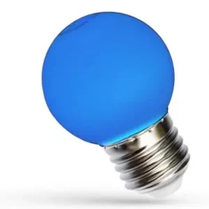 Skarp pris - Spectrum 1W LED dekorationspæreBlå, G45, E27
