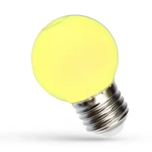 Begrænset antal - Spectrum 1W LED dekorationspæreGul, G45, E27