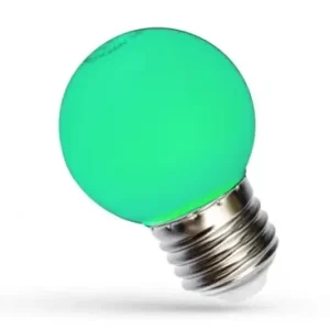 Spectrum 1W LED dekorationspæreGrøn, G45, E27 | Mest solgt