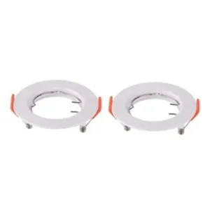 2 pak MR16/GU10 Downlight kitUden lyskilde, Blank hvid, Hul Ø6,3 cm, Mål Ø8 cm | Bestil nemt