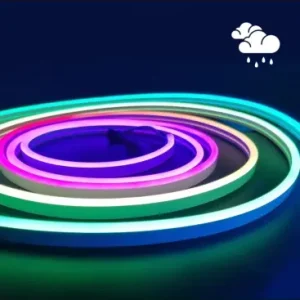 16W/m Vandtæt RGBIC Neon Flex strip20m, 96 LED pr. meter, 24V, 8x16, IP65 | Særpris