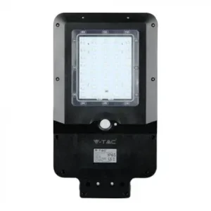 V-Tac 15W Solcelle gadelampe LEDSort, inkl. solcelle, sensor, IP65 - Netop kommet