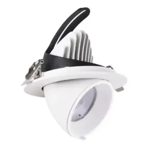 30W Ø16,5cm DownlightHul Ø15 cm, Mål Ø16,5 cm, 4100lm, Justerbar vinkel - Ekstra rabat