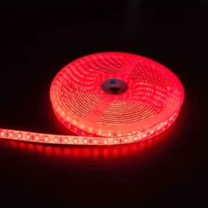 5m 10W/m Rød LED strip24V DC, IP65, 120 LED pr. meter | Premium