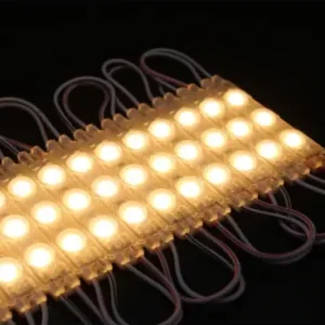 1,1W pr. stk Vandtæt varm hvid LED modul12V DC, IP66, Perfekt til skilte og specialløsninger - Rabat