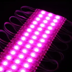 1,1W pr. stk Vandtæt pink LED modul12V DC, IP66, Perfekt til skilte og specialløsninger | Nu tilgængelig