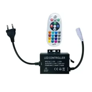 Sidste mulighed - 230V RGB CLIP-ON controllerInkl. endeprop, til 230V, memory funktion, 100 m