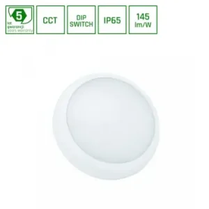 30W NYMPHEA CITY PRO 2 LED loftlampe147lm/W, IP65, IK08, Ø32cm, CCT, 5 års garanti | Bedst sælgende