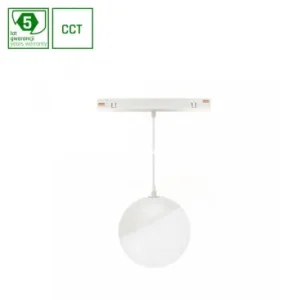 5W Dæmpbar SHIFT Smart Globe P Hængende Kugle Skinne Lys Ø100165°, CCT, Hvid, 81.5cm kabel, Zigbee - Spar nu