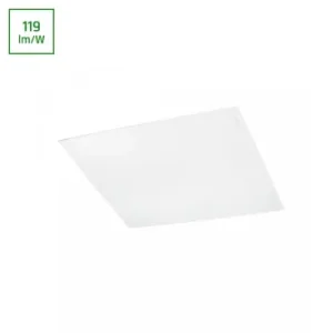 60x60 LED panel, 36W119lm/W, 4000K, hvid kant, til indbygning/påbygning - Fabrikspris