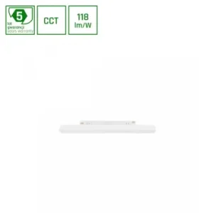 8W magnetisk skinnespot til 48V, CCT123lm/W, 48V DC, 30cm lang, sort skinnespot - Ekstra rabat