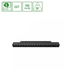 17W System Shift magnetisk skinnespot, 48VCCT, 100lm/W, 2700-4000K, 5 års garanti | Bestil nu