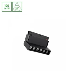 Bestil i dag | 6W SHIFT BASIC GRID XS skinnespot, 48V4000K, 24 grader, UGR19, 360lm, IP20