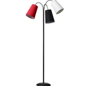 Salsa Gulvlampe E14 i Sort, Rød, HvidNielsen Light - Direkte fra fabrikken