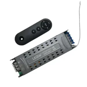 200W / 24V DC dæmpbar strømforsyning8.33A, IP20 indendørs, Med fjernbetjening, Flicker fri - Køb online