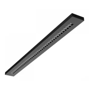 40W RA90 Plank kontor armaturSort, 120cm, CCT, UGR16 | Mest solgt