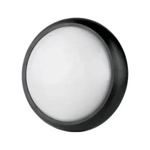 12W LED loftlampeIP54, Ø22cm, sort kant, 3000K, inkl. lyskilde - Populært produkt
