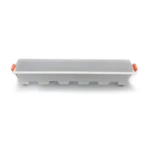 20W LED lineært armatur til indbygning1400lm, 6400K, hvid, 27cm, IP20 - Fabrikspris