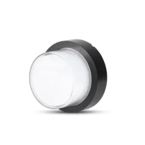 12W rund LED væglampeIP65, sort, 3000K, inkl. lyskilde | Bestseller
