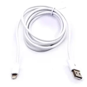 1,5m MFI Lightning til USB kabel, 2.4AHvid, Apple certificeret, fleksibel og holdbar - Populær
