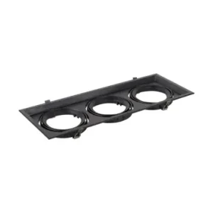 Tredobbelt AR111 indbygningsspotSort, aluminium, 47,5x17,4 cm, uden lyskilde | Bestseller