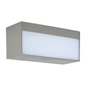 12W LED væglampe op/ned lysIP65, grå, rektangulær, udendørs, inkl. lyskilde | Spar mere