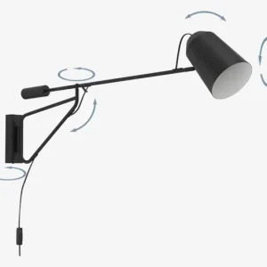 Væglampe Loreto Sort D.106 cm | Meget populær