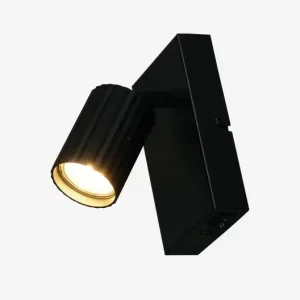 Vægspot Soka sort GU10 H.15 cm | Premium