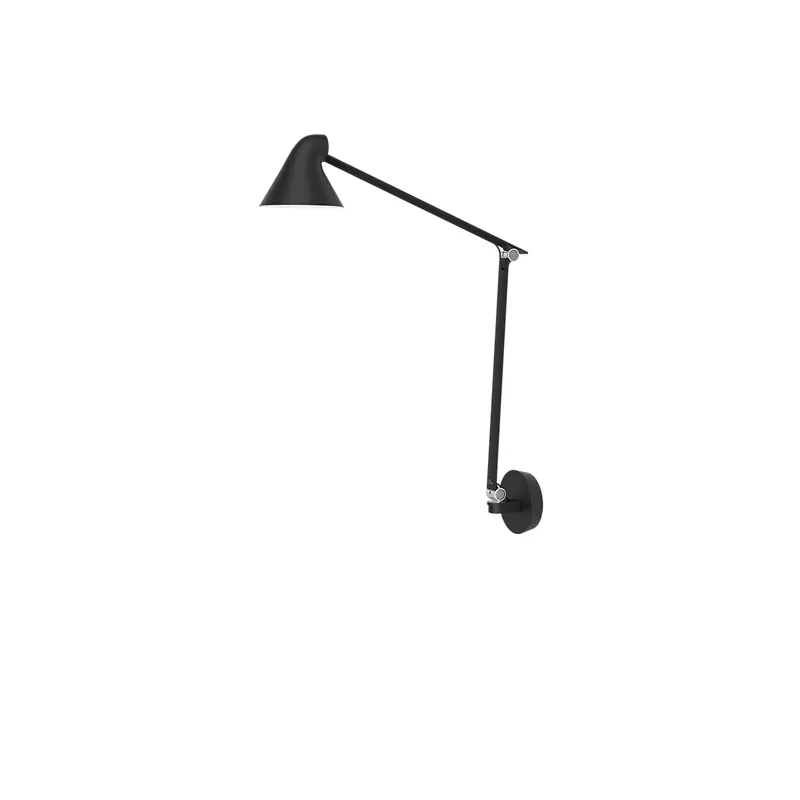 Populært produkt | NJP Box LED V�glampe 2700K HW Lang Arm Sort - Louis Poulsen