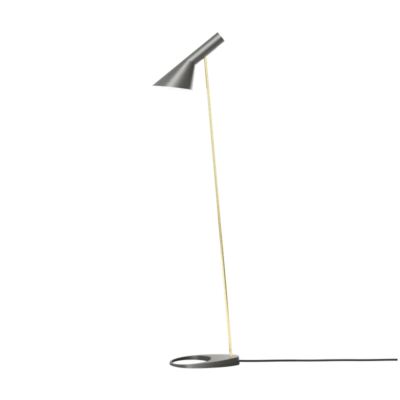 AJ Gulvlampe Warm Grey/Messing - Louis Poulsen - Køb online