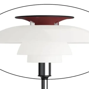 PH80 Bordlampe Sk�rm s�t - Krom - Klar til levering
